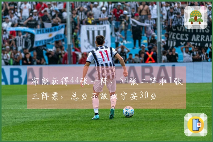 布朗获得44张一阵、54张二阵和1张三阵票，总分不敌坎宁安30分